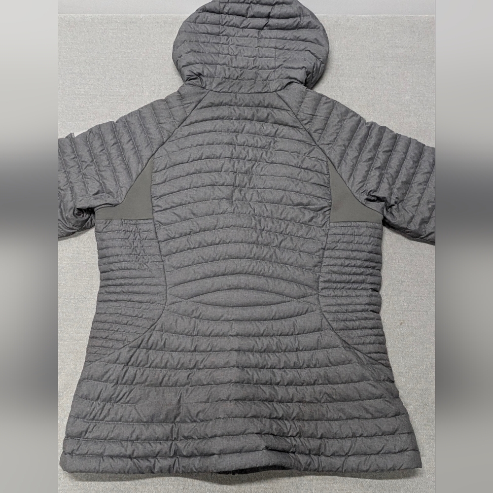 Eddie Bauer First Ascent Storm 800 Down Hooded Jacket Women's M Gray - Picture 2 of 13